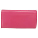 SAINT LAURENT Wallet Leather Pink Auth BA11840A-2