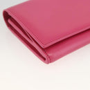 SAINT LAURENT Wallet Leather Pink Auth BA11840A-14