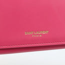 SAINT LAURENT Wallet Leather Pink Auth BA11841A-17