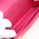 SAINT LAURENT Wallet Leather Pink Auth BA11841A-9