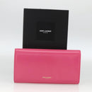 SAINT LAURENT Wallet Leather Pink Auth BA11841A-12