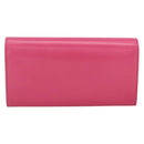 SAINT LAURENT Wallet Leather Pink Auth BA11841A-2