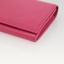 SAINT LAURENT Wallet Leather Pink Auth BA11841A-7