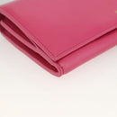 SAINT LAURENT Wallet Leather Pink Auth BA11841A-14