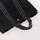 Jimmy Choo Tote Bag Leather Canvas 2 Set Black Gray Auth BA11842-5