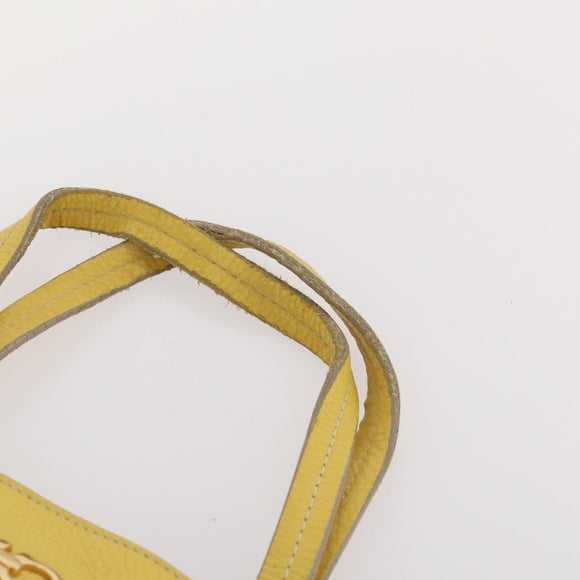 Salvatore Ferragamo Bag Leather Patent leather 2 Set Brown Yellow Auth BA11843