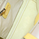Salvatore Ferragamo Bag Leather Patent leather 2 Set Brown Yellow Auth BA11843-17