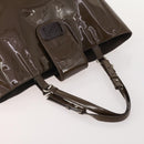 Salvatore Ferragamo Bag Leather Patent leather 2 Set Brown Yellow Auth BA11843-5