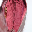 CARTIER Must Line Shoulder Bag Leather 2 Set Bordeaux Gold Auth BA11844-17