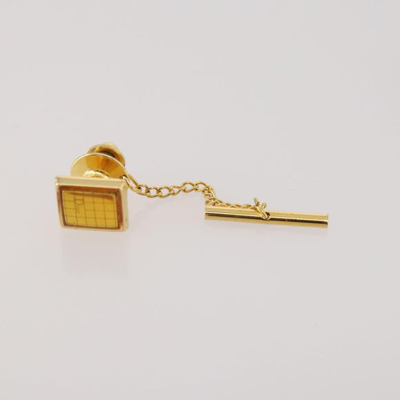Christian Dior Tie Pin Cuffs metal 6 Set Gold Tone Auth BA11845