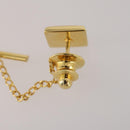 Christian Dior Tie Pin Cuffs metal 6 Set Gold Tone Auth BA11845-12