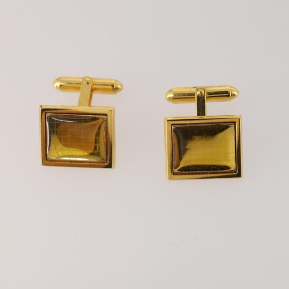 Christian Dior Tie Pin Cuffs metal 6 Set Gold Tone Auth BA11845