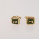 Christian Dior Tie Pin Cuffs metal 6 Set Gold Tone Auth BA11845-8