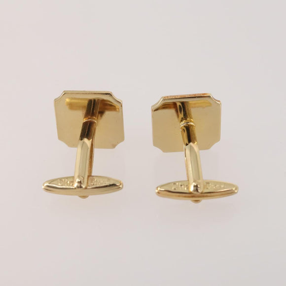 Christian Dior Tie Pin Cuffs metal 6 Set Gold Tone Auth BA11845