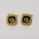 Christian Dior Tie Pin Cuffs metal 4 Set Gold Tone Auth BA11846-11