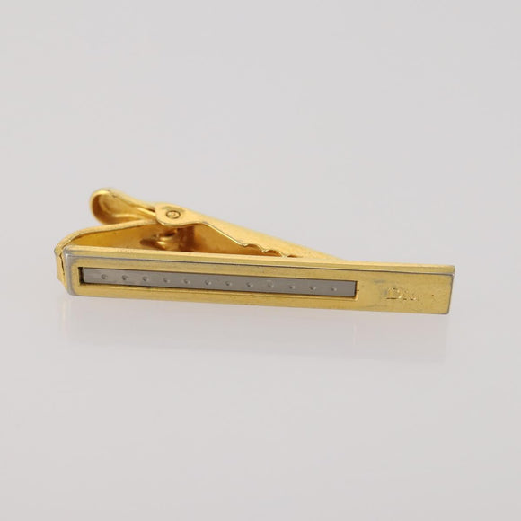 Christian Dior Tie Pin Cuffs metal 4 Set Gold Tone Auth BA11846
