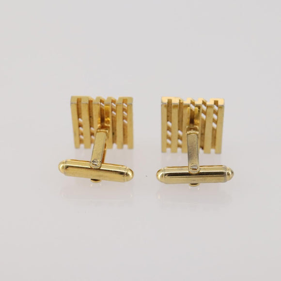 Christian Dior Tie Pin Cuffs metal 4 Set Gold Tone Auth BA11846