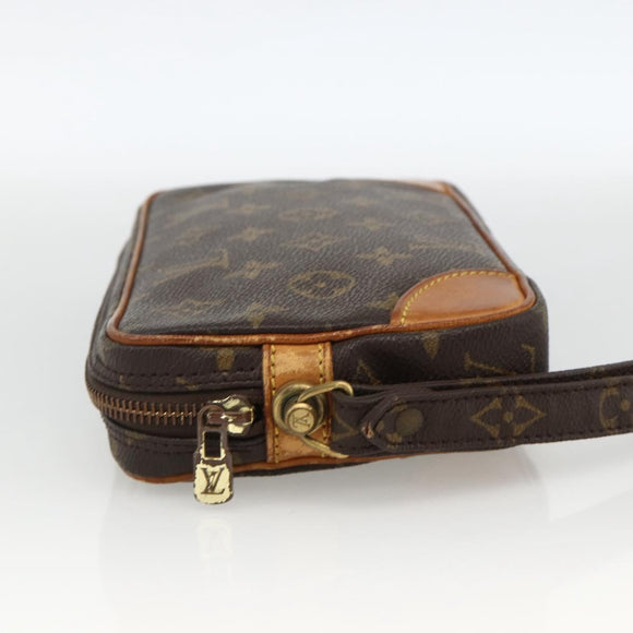 LOUIS VUITTON Monogram Marly Dragonne PM Clutch Bag M51827 LV Auth BA11848