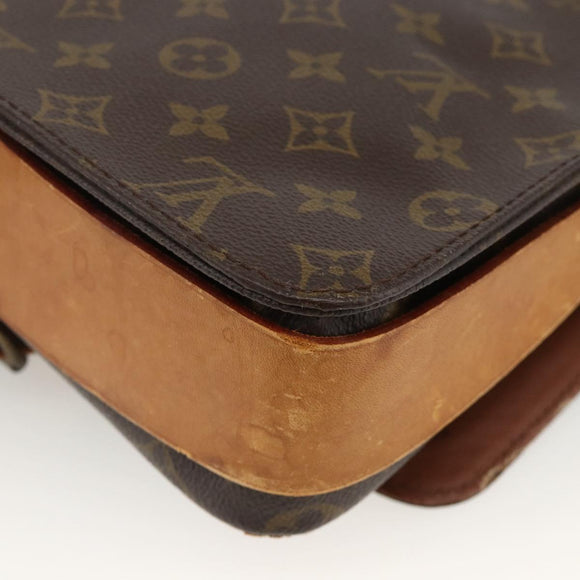 LOUIS VUITTON Monogram Cartouchiere GM Shoulder Bag M51252 LV Auth BA11850