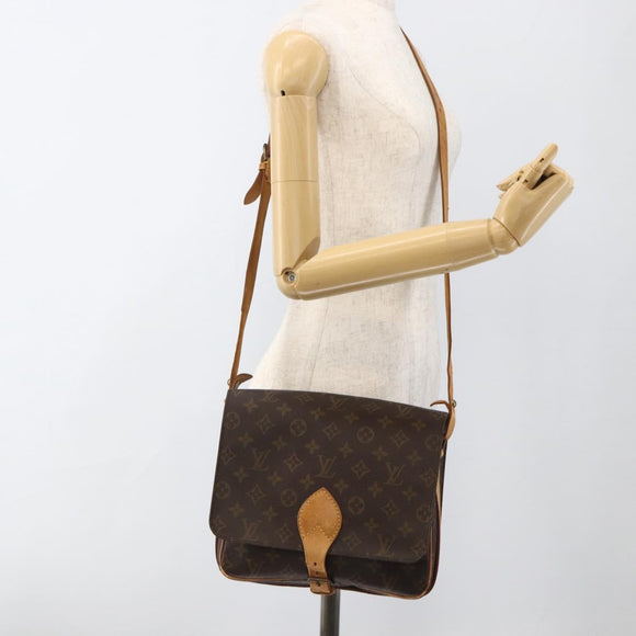 LOUIS VUITTON Monogram Cartouchiere GM Shoulder Bag M51252 LV Auth BA11850