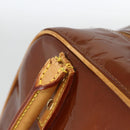 LOUIS VUITTON Monogram Vernis Tompkins Square Bag Bronze M91103 LV Auth BA11852-10