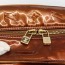 LOUIS VUITTON Monogram Vernis Tompkins Square Bag Bronze M91103 LV Auth BA11852-11