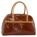 LOUIS VUITTON Monogram Vernis Tompkins Square Bag Bronze M91103 LV Auth BA11852-1