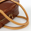 LOUIS VUITTON Monogram Vernis Tompkins Square Bag Bronze M91103 LV Auth BA11852-7