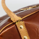 LOUIS VUITTON Monogram Vernis Tompkins Square Bag Bronze M91103 LV Auth BA11852-9