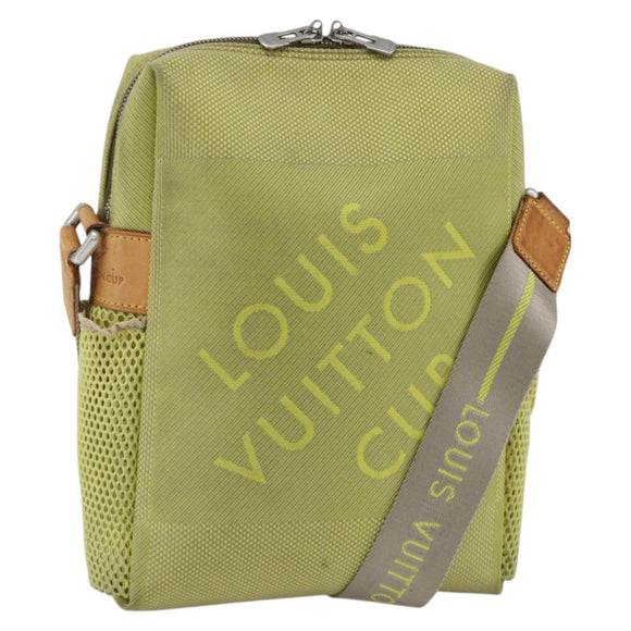 LOUIS VUITTON Damier Geant LV Cup Weatherly Bag Yellow M80636 LV Auth BA11853