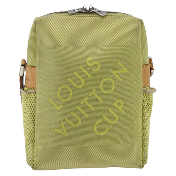 LOUIS VUITTON Damier Geant LV Cup Weatherly Bag Yellow M80636 LV Auth BA11853