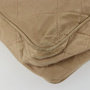 CHANEL Matelasse Chain Shoulder Bag Lamb Skin Beige Gold CC Auth BA11860-14