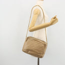 CHANEL Matelasse Chain Shoulder Bag Lamb Skin Beige Gold CC Auth BA11860-21