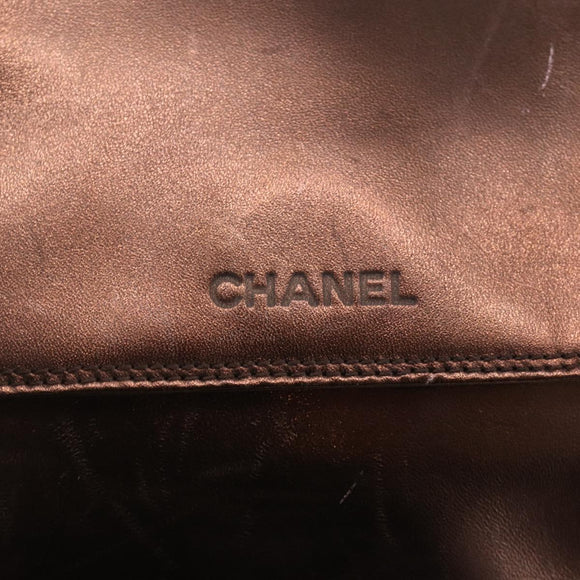 CHANEL Schoudertas Leer Bruin CC Auth BA11861A