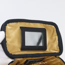 Gianni Versace Vanity Hand Bag PVC Yellow Gold Auth BA11862-16