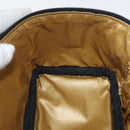 Gianni Versace Vanity Hand Bag PVC Yellow Gold Auth BA11862-19