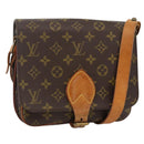 LOUIS VUITTON Monogram Cartouchiere MM Shoulder Bag M51253 LV Auth BA11863-1