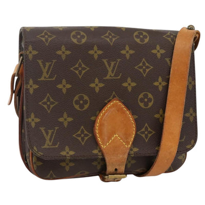 LOUIS VUITTON Monogram Cartouchiere MM Shoulder Bag M51253 LV Auth BA11863