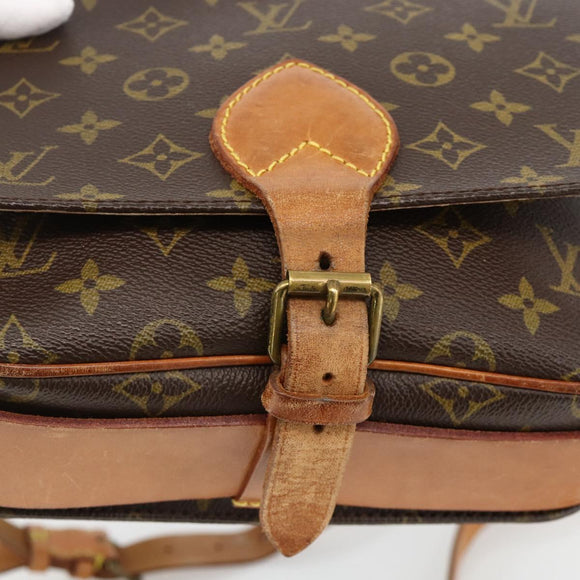 LOUIS VUITTON Monogram Cartouchiere MM Shoulder Bag M51253 LV Auth BA11863