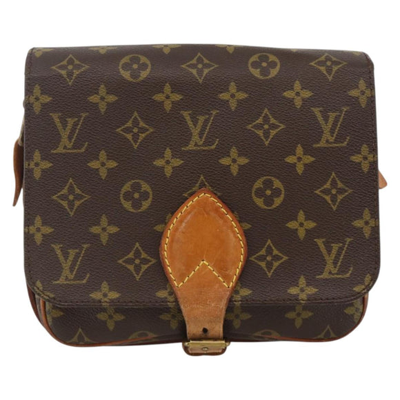 LOUIS VUITTON Monogram Cartouchiere MM Shoulder Bag M51253 LV Auth BA11863