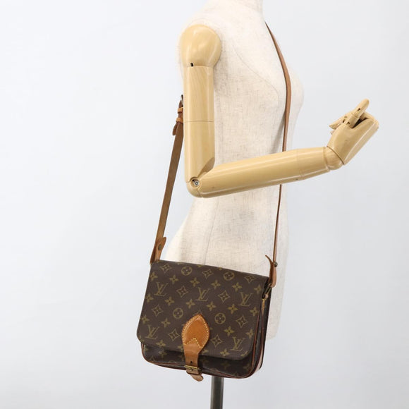 LOUIS VUITTON Monogram Cartouchiere MM Shoulder Bag M51253 LV Auth BA11863