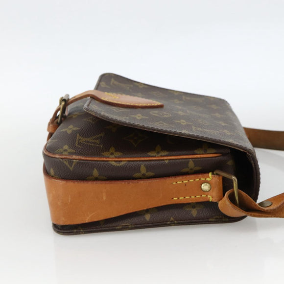 LOUIS VUITTON Monogram Cartouchiere MM Shoulder Bag M51253 LV Auth BA11863