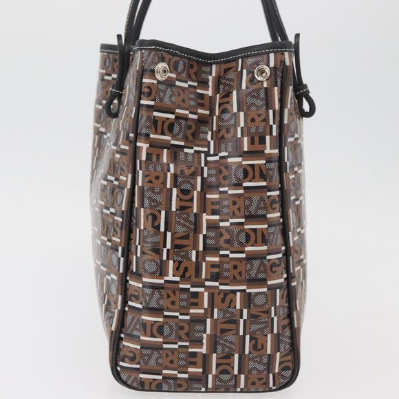 Salvatore Ferragamo Tote Bag PVC Brown Auth BA11865