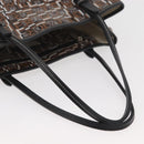 Salvatore Ferragamo Tote Bag PVC Brown Auth BA11865-7