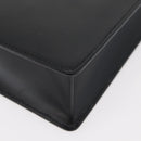 LOEWE Anagram Clutch Bag Leather Black Silver Auth BA11869-15