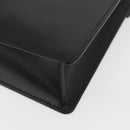 LOEWE Anagram Clutch Bag Leather Black Silver Auth BA11869-16