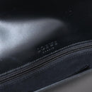 LOEWE Anagram Clutch Bag Leather Black Silver Auth BA11869-17