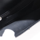 LOEWE Anagram Clutch Bag Leather Black Silver Auth BA11869-10