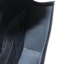 LOEWE Anagram Clutch Bag Leather Black Silver Auth BA11869-18