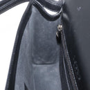 LOEWE Anagram Clutch Bag Leather Black Silver Auth BA11869-19